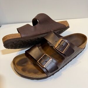 Birkenstock Brown Leather Loafers